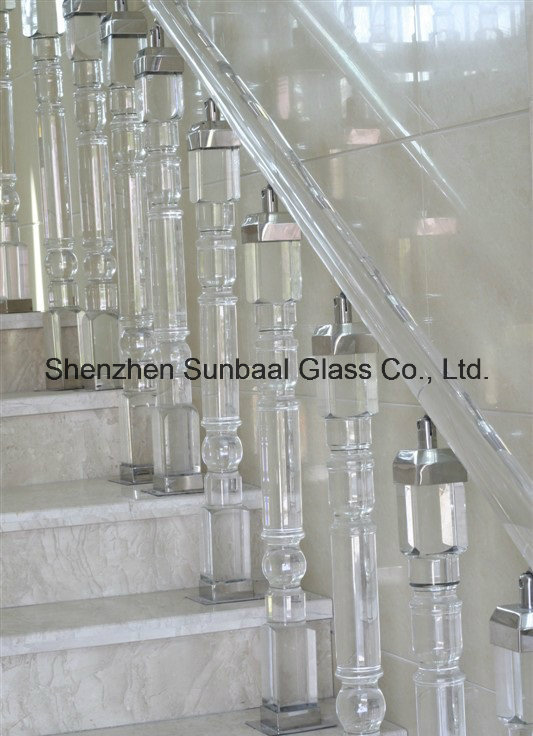 Glass Handrail/Glass Staircase/Glass Decoration/Glass Pillar