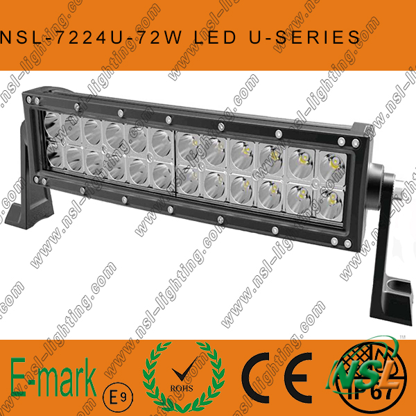 3PCS*24W LED off Road Light Bar, 19inch LED Curved Light Bar, Creee LED Light Bar