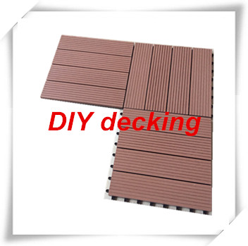 Factory Cheap DIY WPC Deck Tile (30X30) for Outdoor Garden