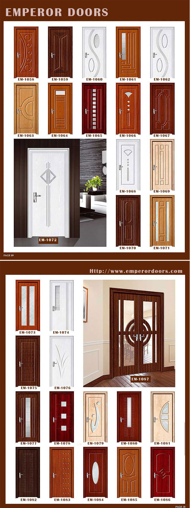 Interior PVC Glass Doors, Wooden Interior Door, Doors