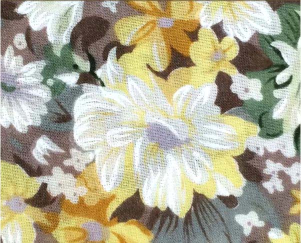 Man-Made Cotton Allover Printed Flowers Rayon Fabric