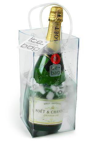 Plastic Waterproof PVC Wine Cooler Bag / PVC Cooler Wine Bag