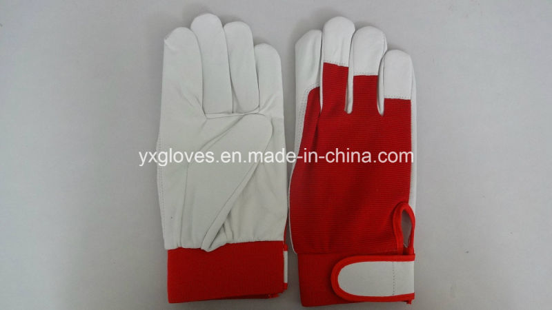 Work Gloves-Garden Glove-Safety Glove-Pig Grain Leather Glove-Labor Glove