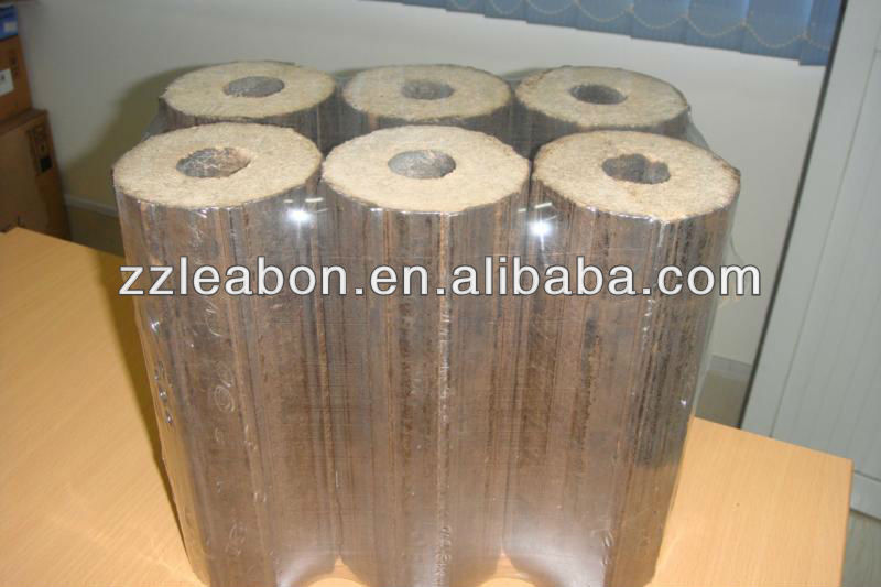 PE Contracting Pellicle Wood Briquette Wrapping Packing Machine