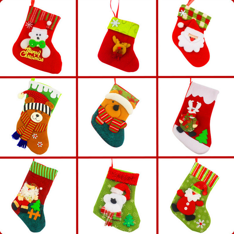 OEM Christmas Stocking Hang Decoration and Craft for Promotional Gift