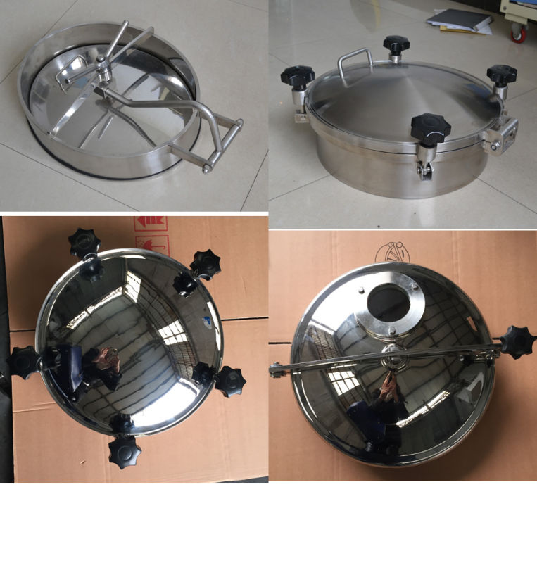 Stainless Steel Sanitary Round Type Tank Manhole Cover (JN-ML1002)