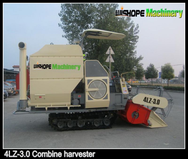 Rice Combine Harvester with Double Treshers