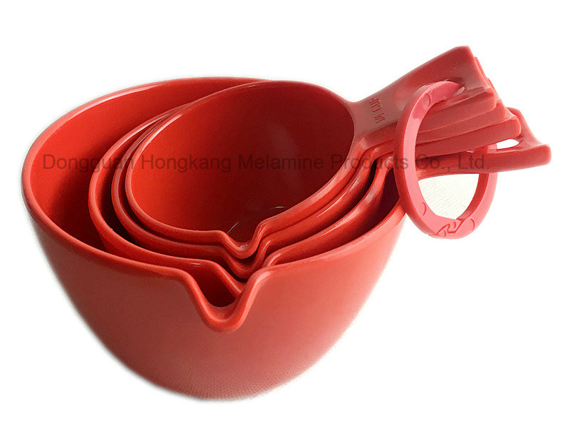 Red Melamine Measuring Spoon Set