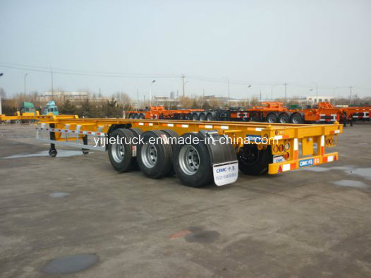 Hot Sale 3 Axles 40FT Container Flatbed Semi Trailer