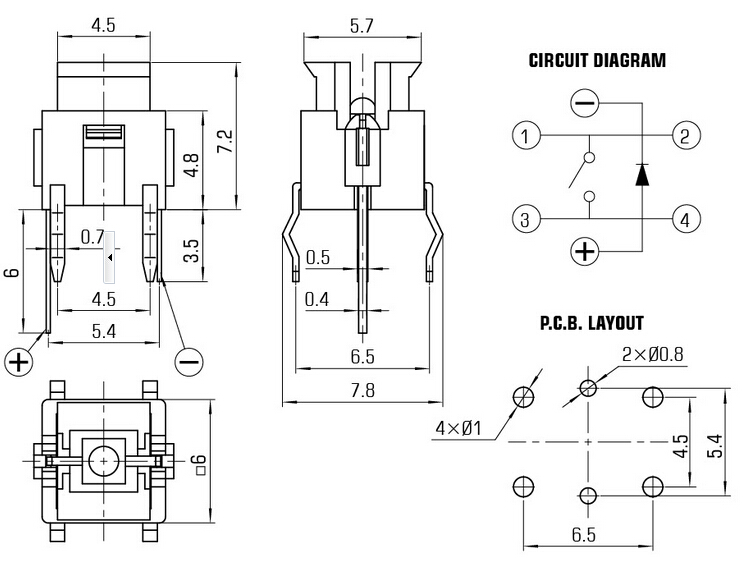 Illuminated with Ring/Point Lamp Series Anti-Vandal Metal Push Button Switch