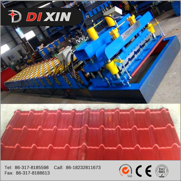 Glazed Tile Roofing Sheet Roll Forming Machine for Metal Corrugated Roof Panel