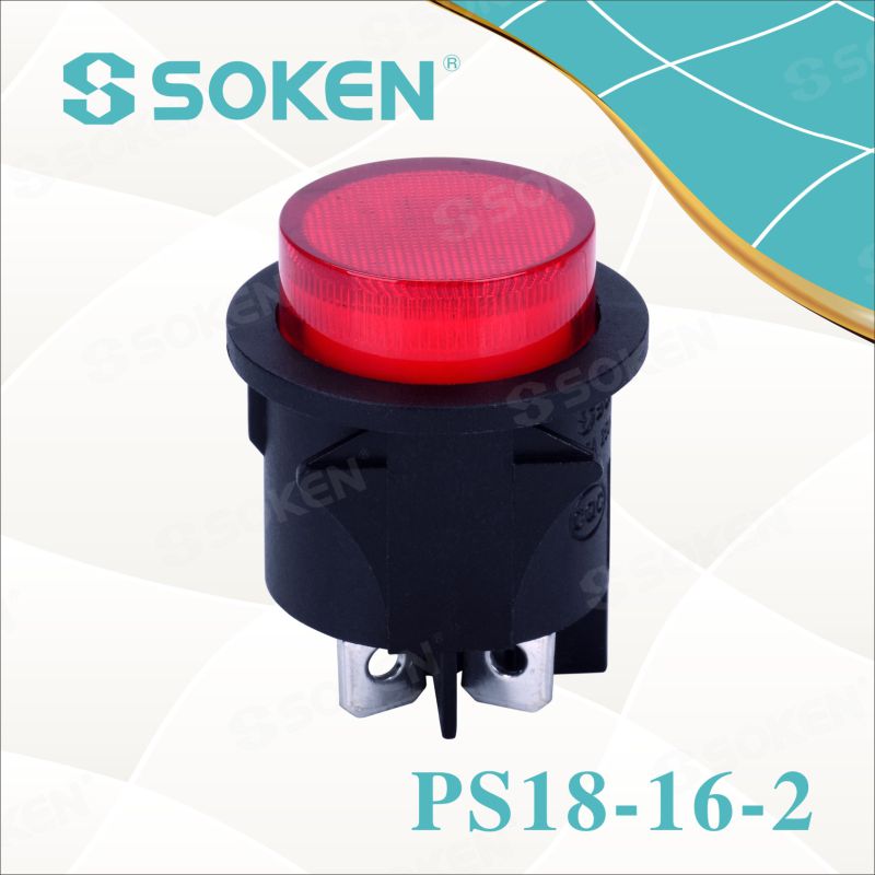 Round Light Push Button Switch