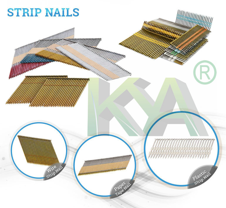 34 Degree Galvanized Paper Tape Collated Nails