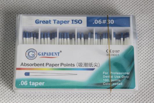 Gapadent Absorbent Paper Point Greater ISO. 06 Taper