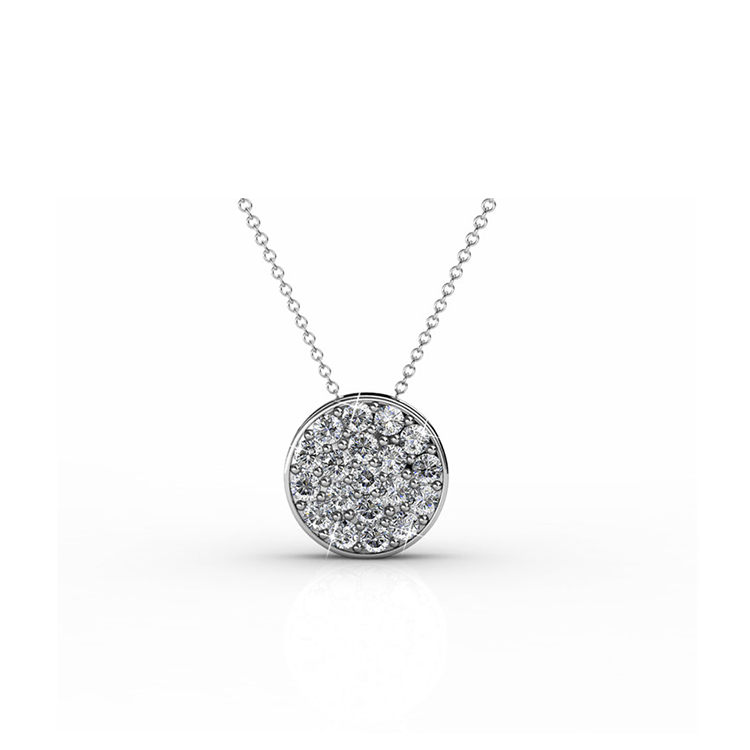 Destiny Jewellery Crystal From Swarovski Round Pendant & Necklace