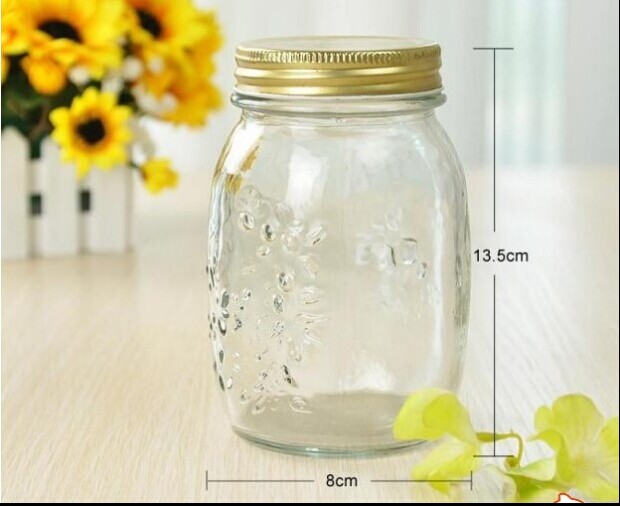 in Stock 150ml 300ml 500ml Food Storage Glass Mason Jar