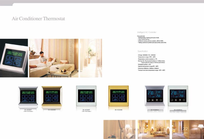 Hotel Room Thermostat Cooling / Heating