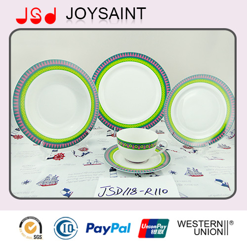 9inch Porcelain Dinnner Set Soup Plate for Home