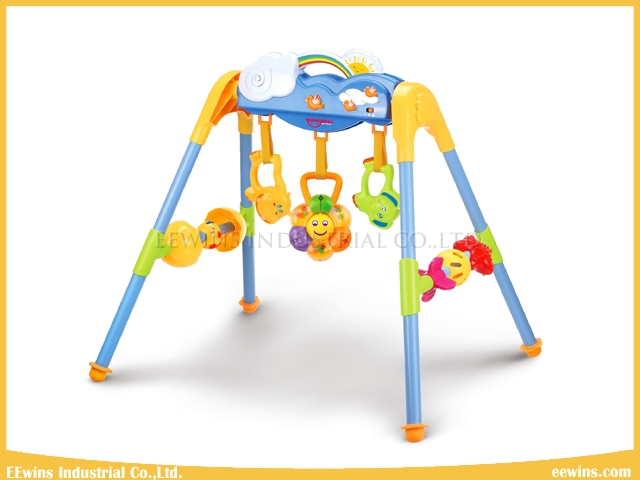 Quality Baby Toys Gym Sets with 3 Rattles and Music for Infant