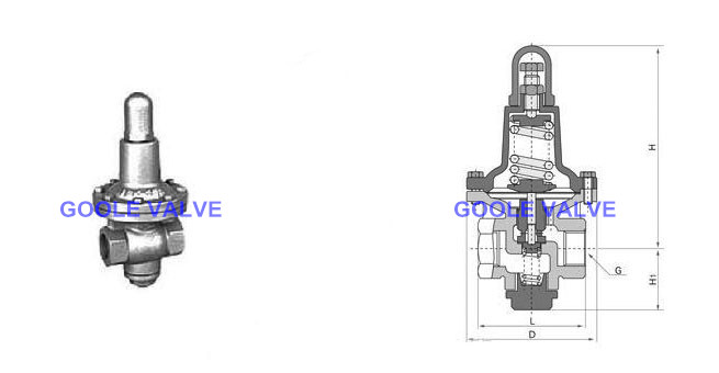 High-Sensitivity Direct Acting Diaphragm Type Pressure Reducing Valve (GAYT11H)