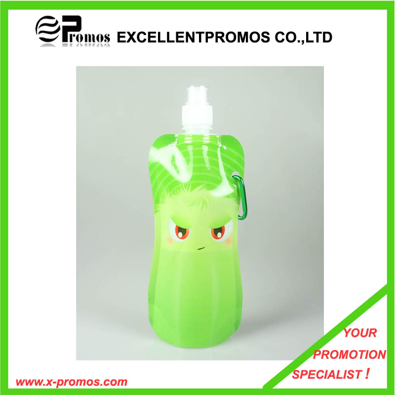 Foldable Bottle with Stainless Steel Ring (EP-B7154)