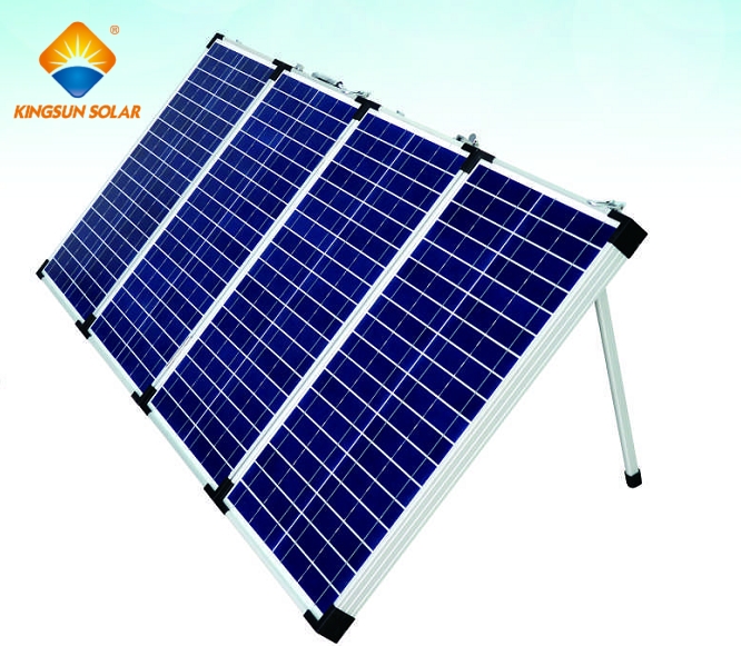 80W-200W Mono/Poly High Efficiency Portable 4-Folding Solar Modules