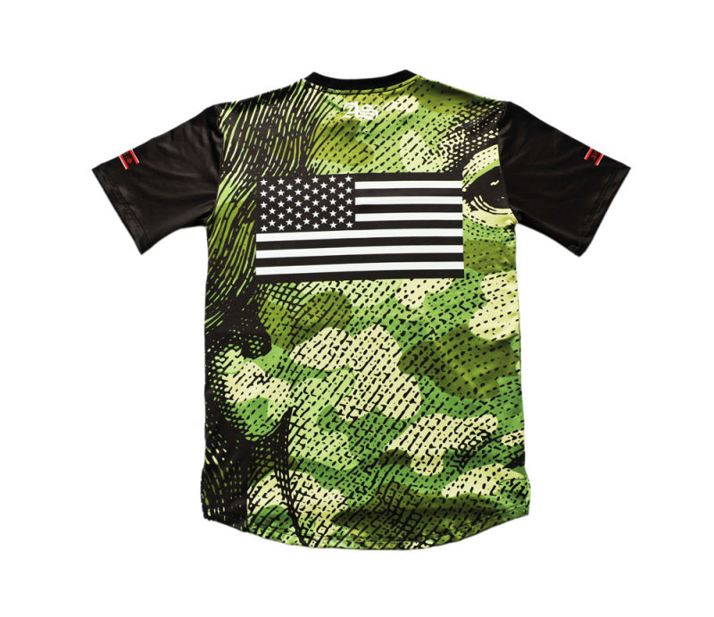 Breathable Camo Green Sweat Sport Jersey Football Training Jersey (T5032)