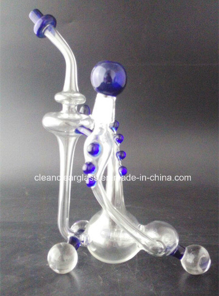 Creative Slim Cooler Recycler Water Pipe Oil Rig with Inliner Per and 14.5mm Joint