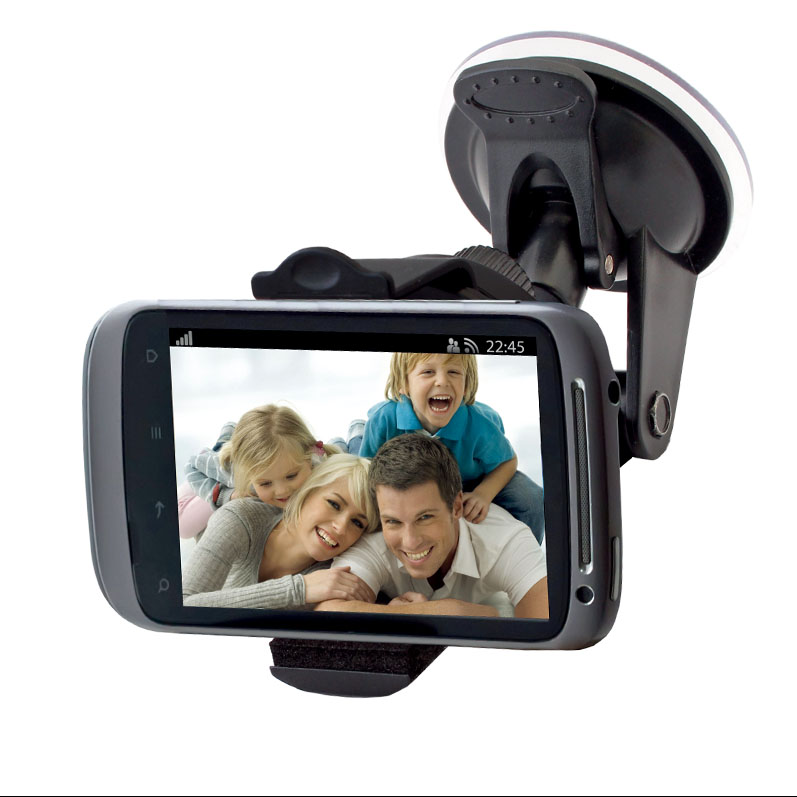 Adjustable Suction Windshield Mount Stand 360 Degree Rotation Phone Holder 2519