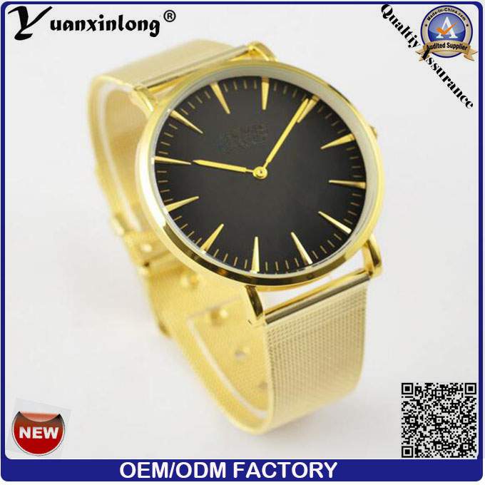 Yxl-637 All Metal Mesh Stainless Steel Watch/ Hot Sale Men Business Watches/Mesh Band Watch