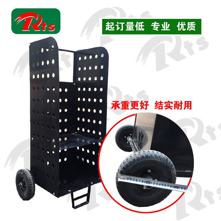 Metal Heavy Duty Fire Wood Carrying Trolley Cart