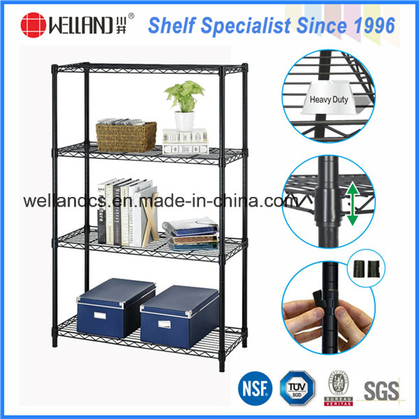 NSF Black Epoxy Coated Metal Wire Rack for Home