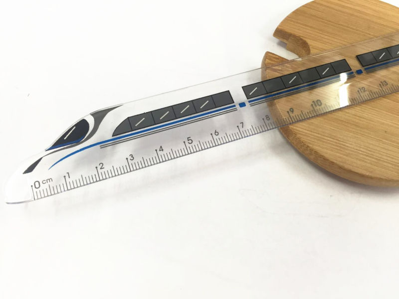 Ship Shape Plastic Stationery Ruler for School and Office