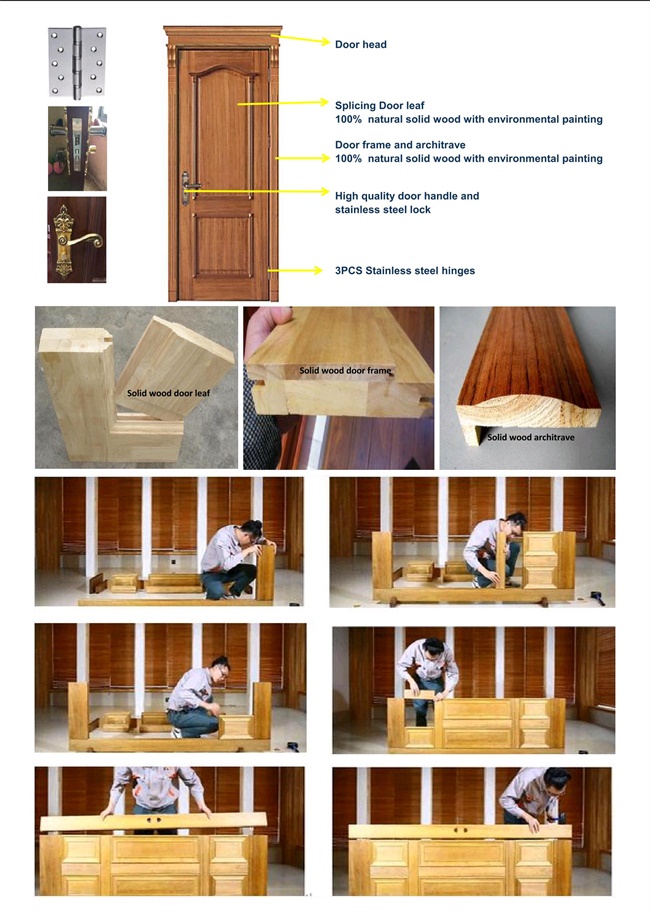 Interior 100% Solid Wooden Door (RA-N022)