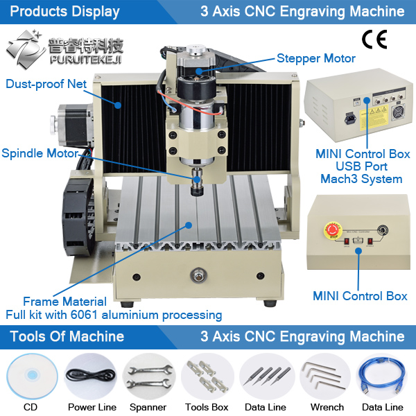 PVC Acrylic Plastic Cutting Machine CNC Milling Machine