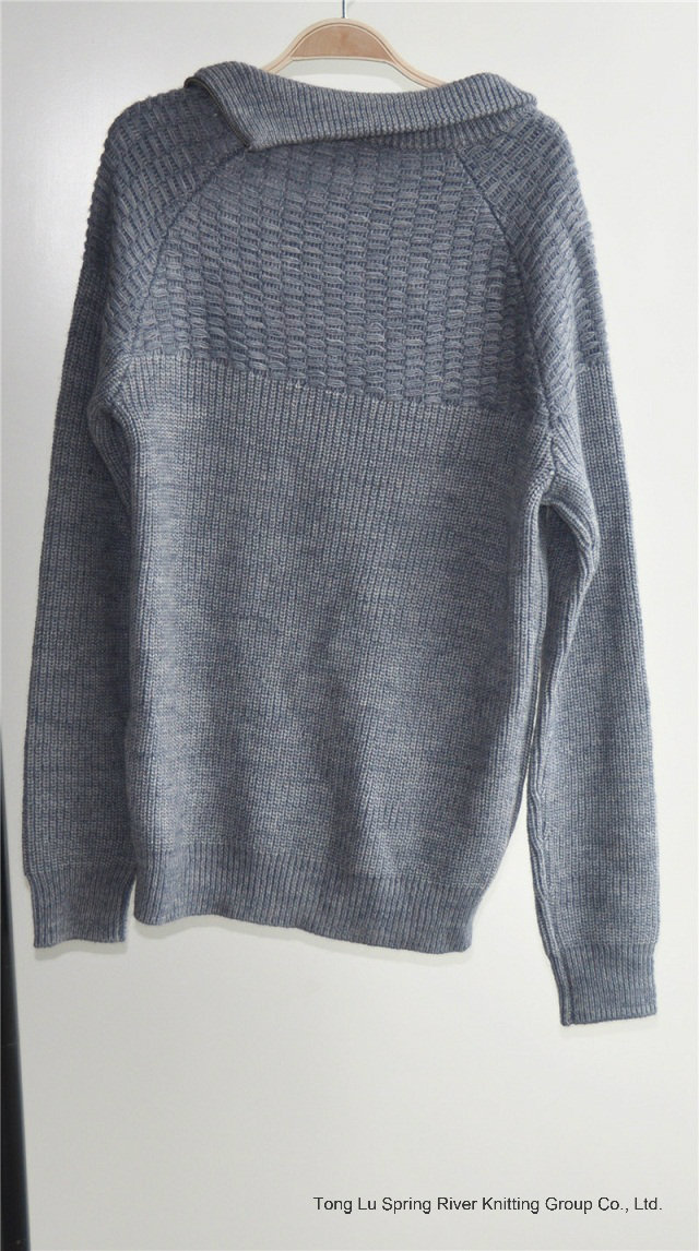 Winter Patterned Long Sleeve Knitting Pullover for Men