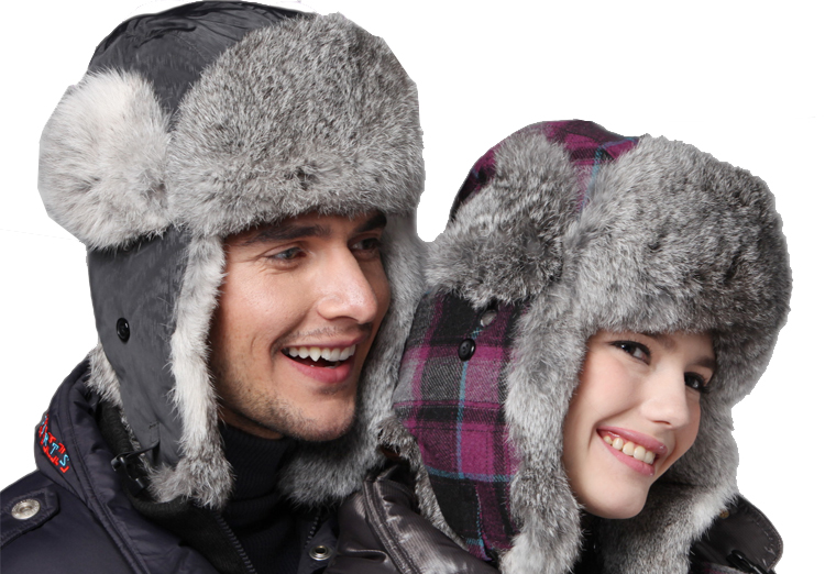 Warm Snow Fur Winter Trapper Cap for Promotion