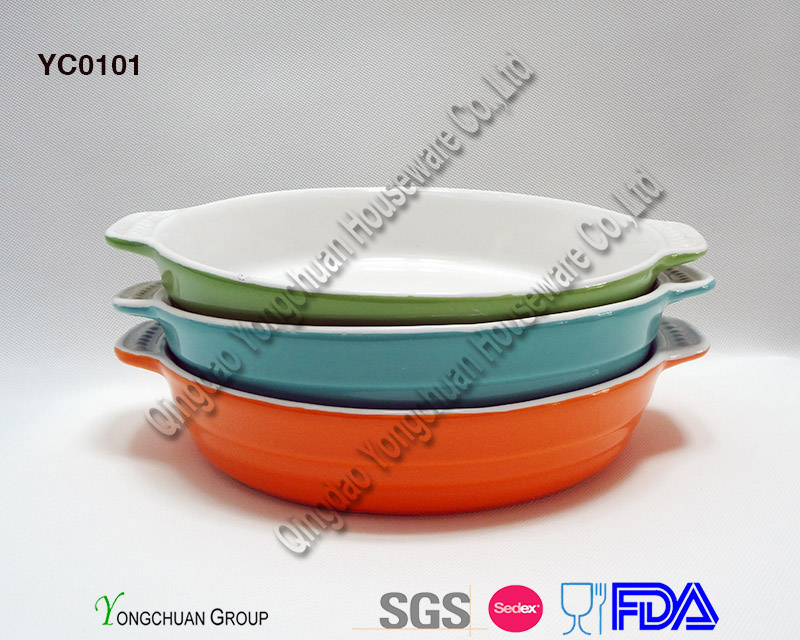 Stoneware White Casserole on Promotion- Oven Safe