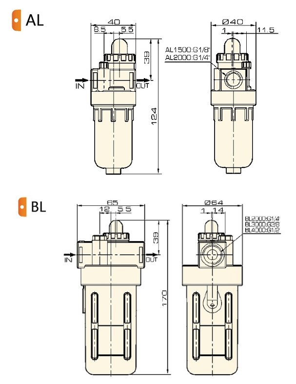Pneumatic Oil Lubricator (Airtac Type)