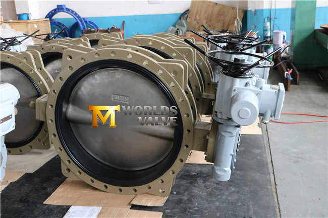 Electric Actuated U Section Flanged Connection Butterfly Valve with Ce ISO Wras Approved