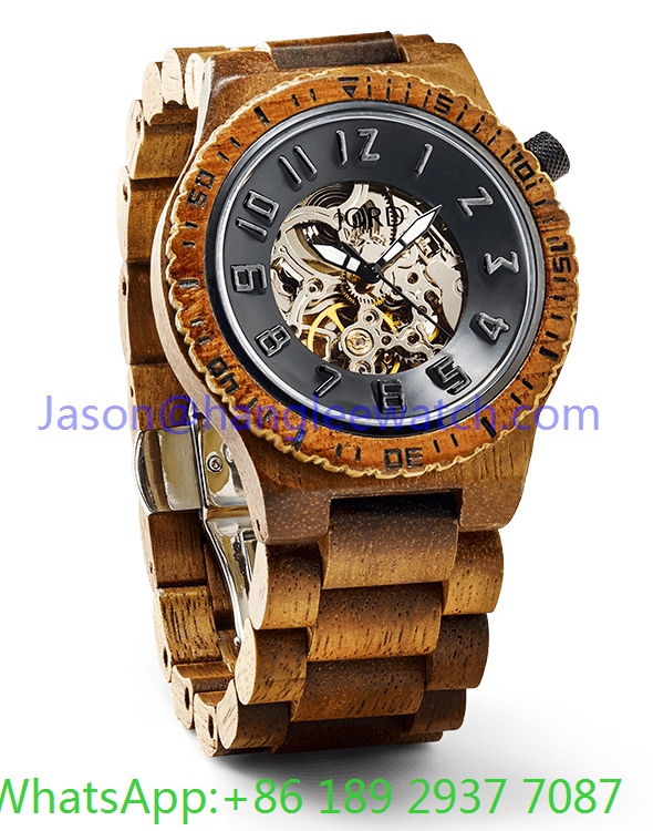 High-Grade Wooden Automatic Watch, Many Color (Ja- 15191)