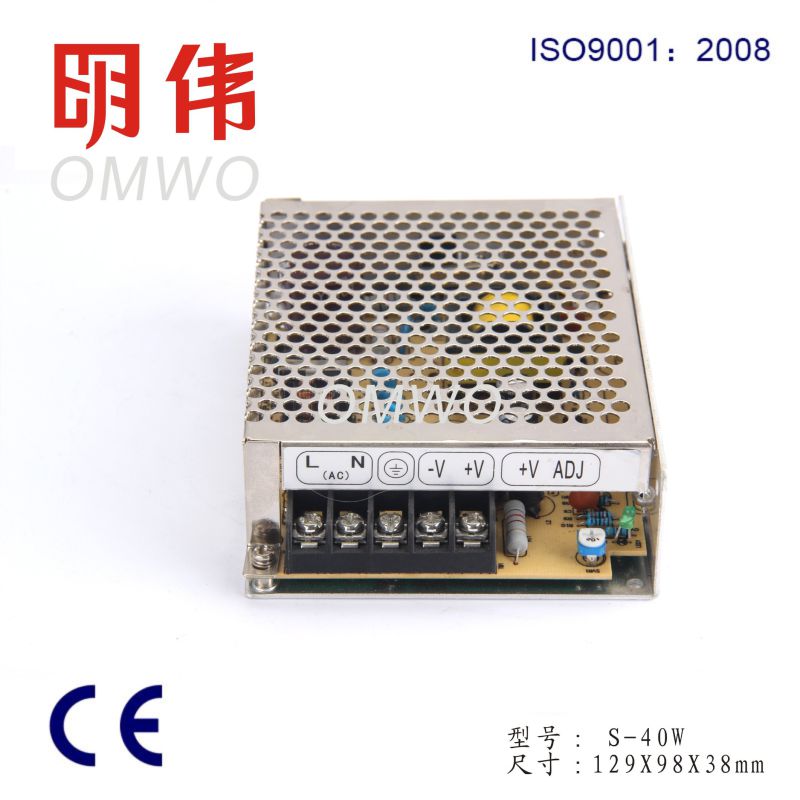 40W Single Output Switching Power Supply S-40