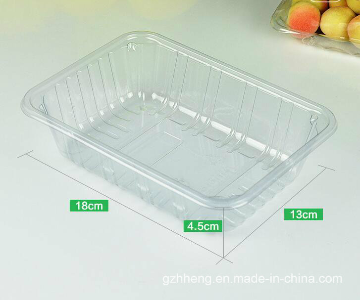 China Factory plastic plate without lid for fruit (PET tray)