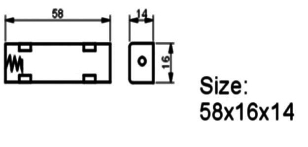 3.7V Battery Holder Waterproof Battery Holder Battery