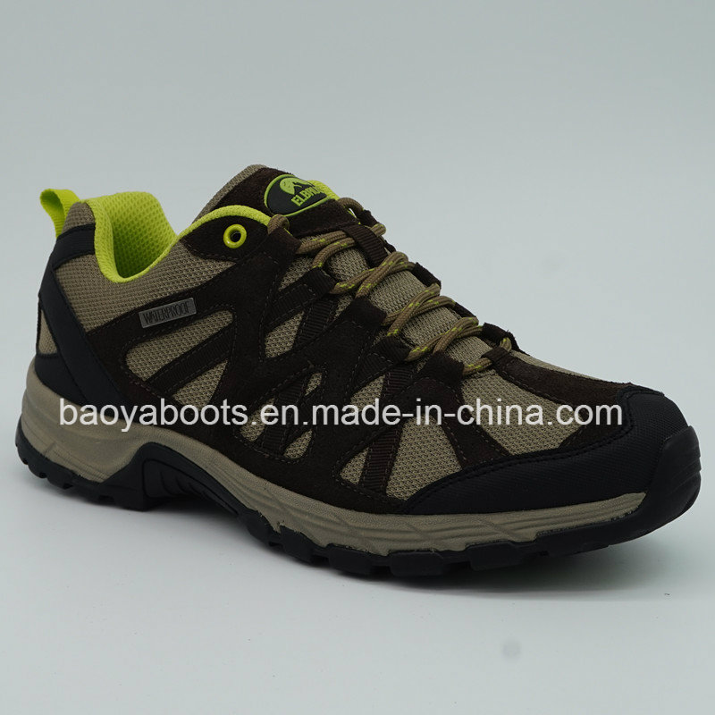 Good Style Genuine Leather Men Hiking Shoes with Waterproof