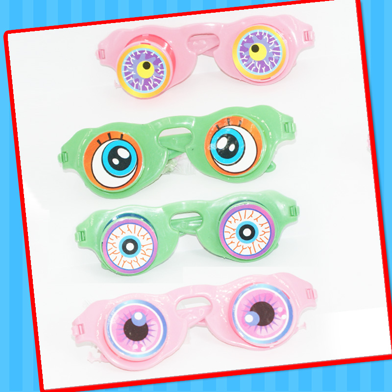 Plastic Rainbow Sun Glass Toy with Candy