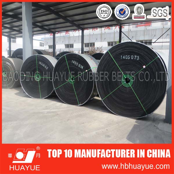 China Top 10 Manufacture Industrial Black Rubber Conveyor Belt