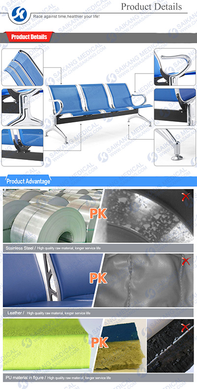 China Manufacture, Waiting Room Chair for Seating (CE/FDA/ISO)