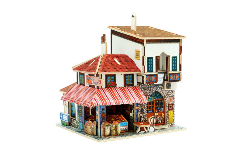 Wood Collectibles Toy for Global Houses-Turkey Spice Market