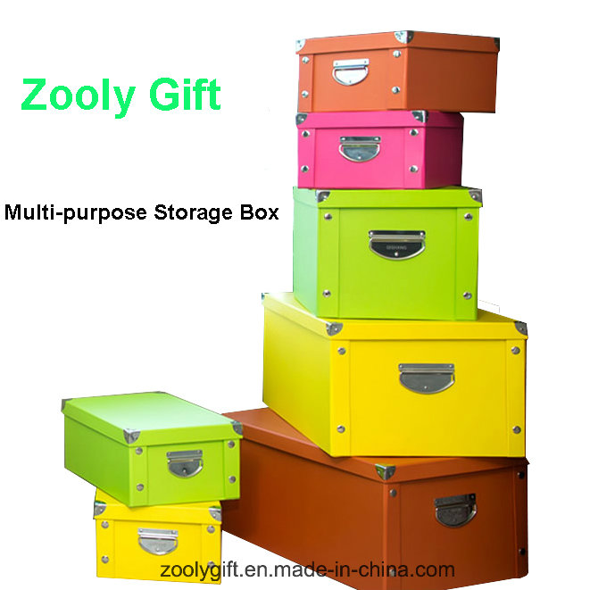 Zebra / Leopard Printing Home /Office Stationery Snap Paper Storage Foldable Box